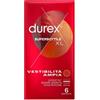Durex Supersottile Vestibilità Ampia XL Preservativi 6 pezzi