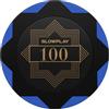 SLOWPLAY Nash Fiches da poker in argilla | 50 Pezzi di Fiches da Poker Texas Holdem, 14g Fiches da poker [con valore] | Squisita fattura e design (100)