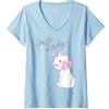 Disney Aristocats Marie I'm A Lady Portrait Maglietta con Collo a V