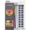 KISS ImPRESS - Kit di ciglia finte a pressione, appuntite, nere, senza colla, senza fusioni, banda invisibile, naturale, 24 ore, nessun danno, nessun residuo appiccicoso, splendide, facili e veloci |