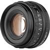 Daoco Obiettivo fotocamera F1,7 da 50 mm con grande apertura, messa a fuoco manuale, lunghezza focale fissa, ricambio per fotocamera Pentax K1/K-1 Mark II full formate*