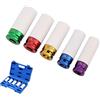 TOPWAY Set bussole antiurto per cerchi in lega 5pc 1/2Sq Drive
