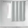 douceur d'Intérieur tenda a occhielli poliestere 140 x 180 cm, ceramica, Bianco, 140x1x180 cm