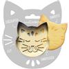 ScrapCooking - Kit Taglierina + Embosser Legno Gatto - Stampino per biscotti in rilievo - Stampo accessori pasticceria sabbiata - 2093
