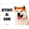 Lovelytiles AKITA INU attenti al cane mod 2 TARGA cartello IN METALLO (20X30)