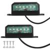 AOHEWEI 2 Pcs LED Luci Targa 12V/24V, Numero Di Licenza Lampada Posteriore | 6000K LEDs 6 SMD Impermeabile Universale Lampadine Targa per SUV, RV, Auto, Rimorchi, Camper, Camion e Imbarcazioni Omologata