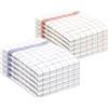 SAMMARA x 10 Strofinacci Cucina, Canovacci da Cucina Molto Assorbente e Facilmente Lavabile, Asciugapiatti da Cucina Taglia 70 x 50 cm, Strofinacci Cucina Spunga 100% Cotone, Colore 5 Blu + 5 Rosso