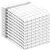 SAMMARA x 10 Strofinacci Cucina, Canovacci da Cucina Molto Assorbente e Facilmente Lavabile, Asciugapiatti da Cucina Taglia 70 x 50 cm, Strofinacci Cucina Spunga 100% Cotone, Colore Grigio