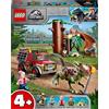 LEGO 76939 Jurassic World La Fuga del Dinosauro Stygimoloch, Dino Giocattoli, Giochi per Bambini di 4 Anni con Minifigures e Casa sull'Albero
