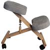 OR8 Wellness Sedia ergonomica professionale, ortopedica per appoggiare le ginocchia, alleviare il mal di schiena e dolore al collo, altezza regolabile, una buona postura, cuscini comodi, casa ufficio, con ruote