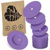 MySweetStitch - 25 x FreeStyle Libre 1 & 2 cerotti sensore, Overpatch rotondo Ø 65mm, con foro di ventilazione, cerotto impermeabile, traspirante, Viola