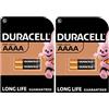 Duracell 4X Duracell AAAA Alcalina (2 Blister Da 2 Batterie) 4 Pile