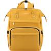LOVEVOOK Zaino PC Donna 15.6 Pollici, Multitasche Università Portatile, Impermeabile Con Caricatore USB, per Viaggi Lavoro Scuola Ufficio - Giallo
