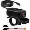 Presa USB Per Moto 12V - Caricatore PD Tipo C E QC3.0, Con Interruttore ON/OFF - Foto 10