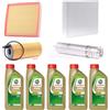 Cormar KIT TAGLIANDO COMPLETO FILTRI + OLIO CASTROL 5W30 COMPATIBILE CON VW BMW 3 F30 F31 316d 320d