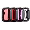 YALLSAME Set di 4 filtri subacquei per GoPro Hero 7, 6, 5, Super Suit Dive Housing Case Filtri per lenti (colore rosso, magenta, macro), accessori per fotografia subacquea per GoPro 5 6 7 nero