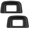 Fotover Eyecup, Fotover DK-20 Eyecup - Oculare di ricambio per fotocamera Nikon D5500, D5300, D3400, D3300, F65, F75, D40, D50, D60, D70s, D5100, D3200, D3100, confezione da 2
