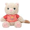 Depesche 12358 TopModel Cutie Star - Peluche Ginger con Pelliccia Super Morbida, ca. 18 cm, con Occhi a Bottone Scuri e Maglietta