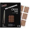 ALPIDEX Cross Tape 180 Pezzi - Taglia A Beige Cerotti Antidolorifici Cross Patch Beige Pinzetta Inclusa Cerotto Griglia Agopuntura Crosstape