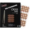 ALPIDEX Cross Tape 120 Pezzi - Taglia B Beige Cerotti Antidolorifici Cross Patch Beige Pinzetta Inclusa Cerotto Griglia Agopuntura Crosstape