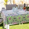 casaviva® Tovaglia in Raso Extra Morbido Idrorepellente Stirofacile Antimacchia Elegante e Moderna Feste e Banchetti in Gift Box Edizione POP ART (Maioliche Verdi, 140_x_240 cm)