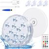 Idealife Luci per Piscina, Ricaricabile Luci Subacquee LED, Completamente Sigillata Impermeabile IPX8 Sommergibile Luce LED Adatta per Piscina Festa Cerimonia Nuziale Halloween Fish Tank(1 Pc)