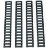ACEXIER 4 Pezzi Copertura per Binario in plastica Bone Fish Scaletta Forma Resistente al Calore Handguard Fucile Picatinny Copertura per Binario in Gomma