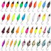 lakigoes Cucchiaini Da Pesca Esche 43 Pezzi Esche Artificiali,Esche Da Pesca, Fishing Set,Esche Per La Pesca Alla Trota,Spoon Trout Area Per Trota, Persico,Luccio Spoon Kit Con Scatola