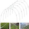 GGOUPTY Set di 6 anelli per serra rimovibili da 7 Ft per copertura delle piante, per serra a tunnel in plastica, in fibra di vetro, per piante da giardino, pali da giardino
