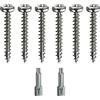 vasalat Spax - Set di viti per legno, filettatura completa + punta Torx, 6 misure: 3 x 20, 3 x 30, 4 x 35, 4 x 45, 5 x 30, 5 x 40 mm, acciaio inox A2