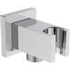 Ideal Standard - Multi Suite, Supporto erogante quadrato a parete per doccetta, Cromato