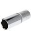 GEDORE Red Inserto Chiave a Bussola Lunga, Attacco 1/2 pollici, 12.5 mm, Bocca Esagonale, Chiave a Bussola 21 mm, Utensile, R61002114, Acciaio