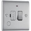 British General Masterplug NBS53 - Unità di connessione 13A in acciaio spazzolato, con neon e presa per cavo