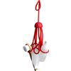 Formverket - Porta shampoo Octopus senza foratura, con 9 passanti regolabili in lattice, colore: Rosso
