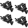 DBREAKS Truss Clamp, 4Pcs Morsetto per Luci da Palcoscenico TÜV/38-41mm Luce di Scena Morsetti Gancio di Lega di Alluminio/Montare Morsetti Luce della fase/Morsetti per illuminazione palcoscenico Nero