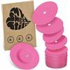 MySweetStitch - 25 x FreeStyle Libre 1 & 2 cerotti sensore, Overpatch rotondo Ø 65mm, con foro di ventilazione, cerotto impermeabile, traspirante, Rosa