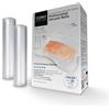 CASO Linea 6 Stelle Sacchetti Sottovuoto Goffrati per Alimenti, 2 rotoli 20x600 cm per tutti i tipi di macchine sottovuoto, molto resistenti e anti-strappo, Sous Vide, 150 µm, senza BPA