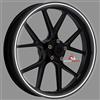 Autodomy Confezione Adesivi Set Completo di Cerchi Strisce Rifrangenti Riflettenti per Moto per 2 Ruote da 15 a 19 Pollici Design Sportivo (Bianco/Argento Rifrangenti, Larghezza 7 mm)