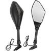 DREAMIZER Moto Specchietto Retrovisore Laterale Specchi retrovisori con indicatori di direzione LED per CBR1000F CBR600F GSF KLX V-Max FZ6 XJ6 Bobber Cruiser Choppers Touring ATV