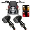 DREAMIZER Indicatori di Direzione Frecce Moto LED Indicatori Omologate 12V 2PCS Mini Indicatori Moto Universal per Scooter Quad Cruiser Off Road.