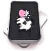 Onwomania Chiavetta USB Cow Animal Farm in confezione regalo in alluminio 64 GB USB 2.0