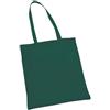 eBuyGB - Borsa a tracolla per la spesa, in cotone, verde, 31,19 x 24,1 x 5 cm