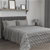 Dorian Home - Trapuntino Leggero Matrimoniale 260x270 100% Puro Cotone Morbido Certificato Traspirante, Copriletto Estivo e Autunnale Trapuntato Ideale 4 Stagioni, Trapunta Primaverile Mezza Stagione