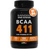 Bandini® AMINOACIDI RAMIFICATI BCAA 4 1 1 | 150 Compresse Amminoacidi Ramificati Fermentati con Vitamina B1 e B6 | 4.1.1 con Leucina, Isoleucina, Valina | Intra Pre Post Workout | Per Palestra | Vegan