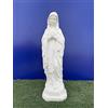 Generic Statua Madonna di Lourdes realizzata in cemento bianco - ideale per arredo interno ed esterno - colore bianco o antichizzata grigio o dipinta a mano - cm 60 altezza (bianco)
