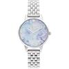 Olivia Burton Orologio Analogico al Quarzo da donna con cinturino in acciaio inossidabile argentato - OB16US43