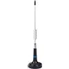 Midland - Antenna CB Magnetica LC29 per Radio CB Portatili, Base 68mm, Banda 26-28 MHz, 40 Canali, Potenza Max 30W, Cavo 4m con Connettore PL - Stilo in Acciaio Inox, Basso ROS, Accessori Radioamatori
