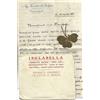 1917 FRANCHIGIA 1 REG.GRANATIERI DI SARDEGNA SU BUSTA ISOLABELA VERMOUTH X PAR