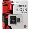 Kingston 32 GB classe 10 micro SD con adattatore