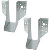 AERZETIX - C58628 - Set di 2 staffe per travi con ali esterne 41x110x75x2mm - scarpa del travetto con 24 fori - in acciaio zincato Z275